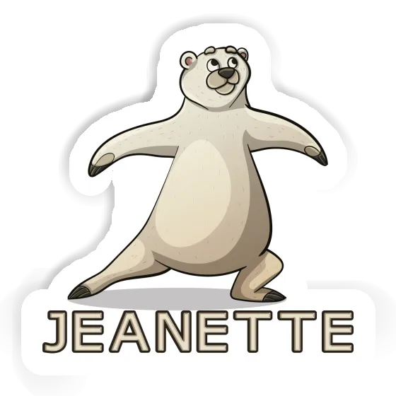 Sticker Jeanette Yoga Bear Gift package Image