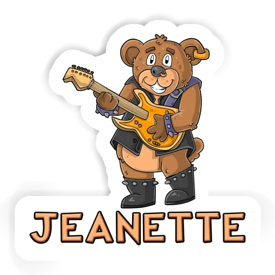 Guitariste Autocollant Jeanette Image