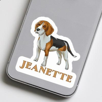 Beagle Aufkleber Jeanette Laptop Image