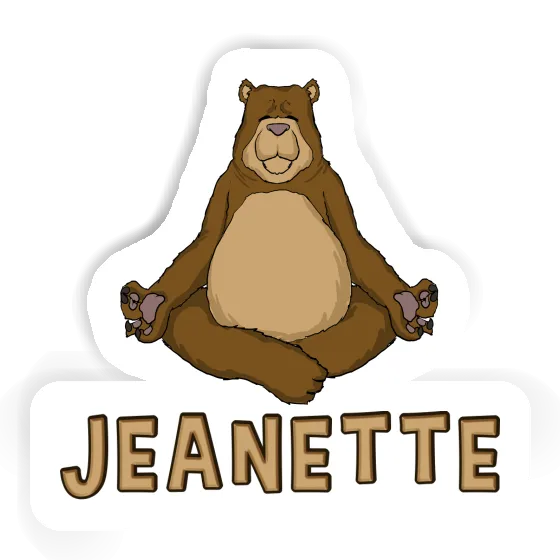 Yogi Sticker Jeanette Image