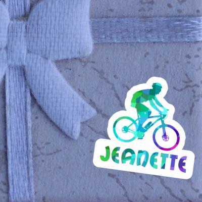 Jeanette Sticker Biker Laptop Image