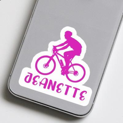 Biker Sticker Jeanette Laptop Image