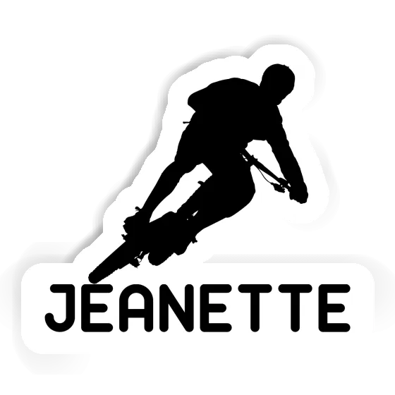 Biker Sticker Jeanette Laptop Image