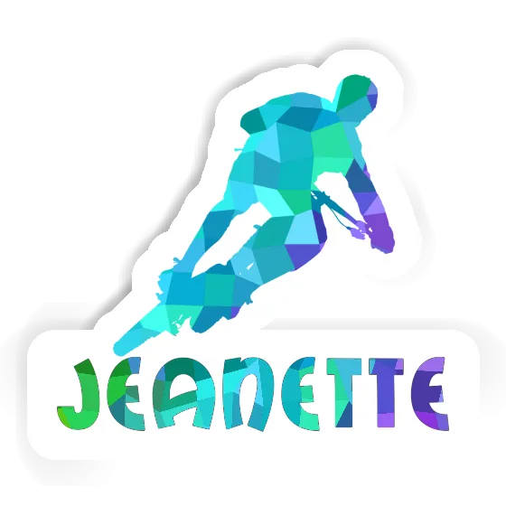 Sticker Jeanette Biker Notebook Image