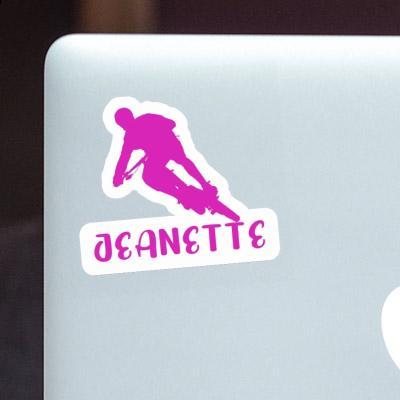 Jeanette Sticker Biker Laptop Image