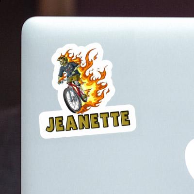 Jeanette Aufkleber Biker Laptop Image