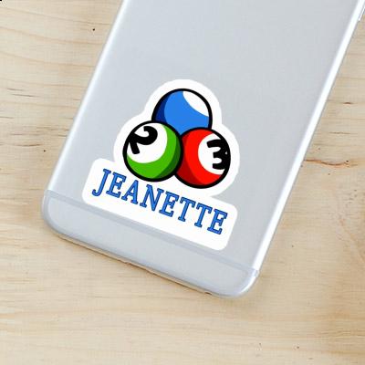 Jeanette Sticker Billiard Ball Laptop Image