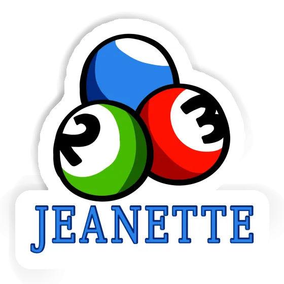 Jeanette Sticker Billiard Ball Gift package Image