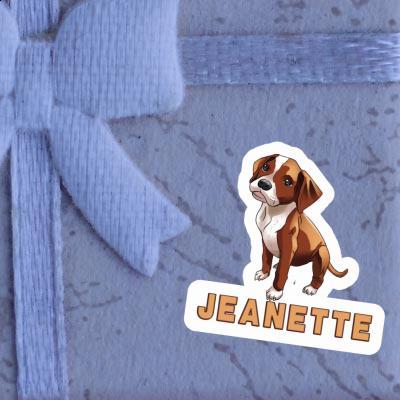 Sticker Jeanette Boxer Dog Gift package Image