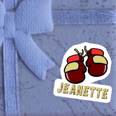 Boxing Glove Sticker Jeanette Laptop Image