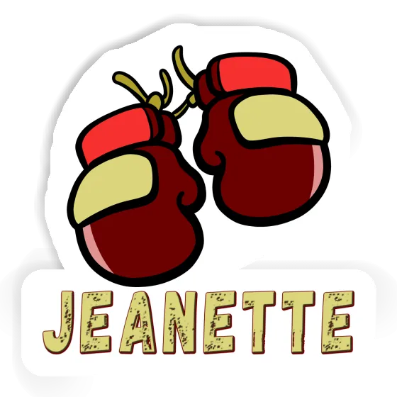 Boxing Glove Sticker Jeanette Notebook Image