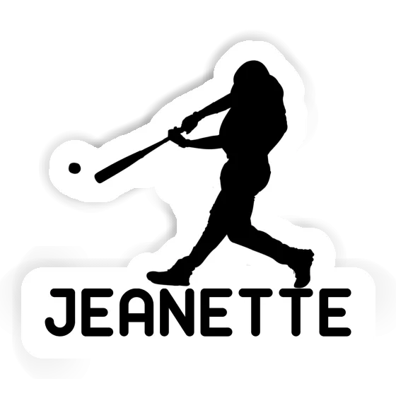 Jeanette Sticker Baseball Player Gift package Image