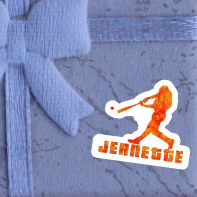 Autocollant Joueur de baseball Jeanette Image