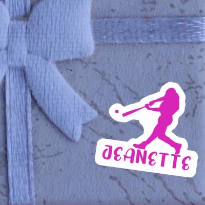 Baseball Player Sticker Jeanette Gift package Image