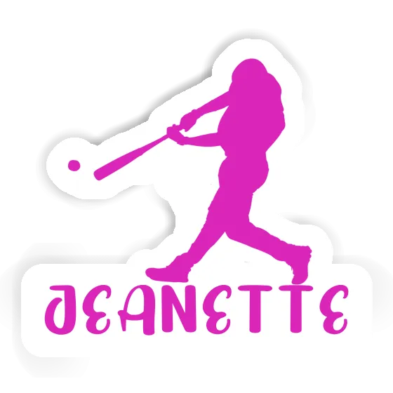 Baseball Player Sticker Jeanette Image