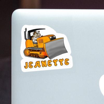 Sticker Bulldozer Jeanette Notebook Image