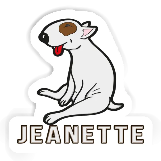 Sticker Jeanette Bull Terrier Notebook Image