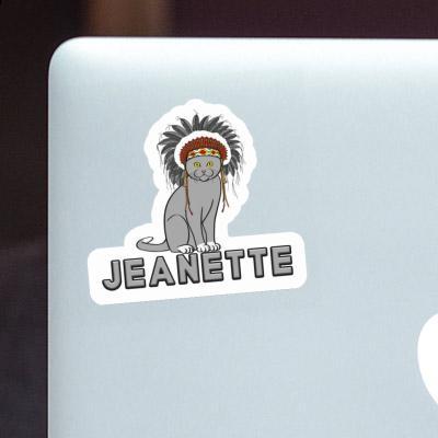 Jeanette Sticker American Indian Notebook Image