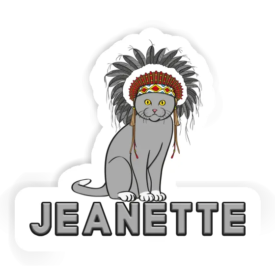 Jeanette Sticker American Indian Gift package Image