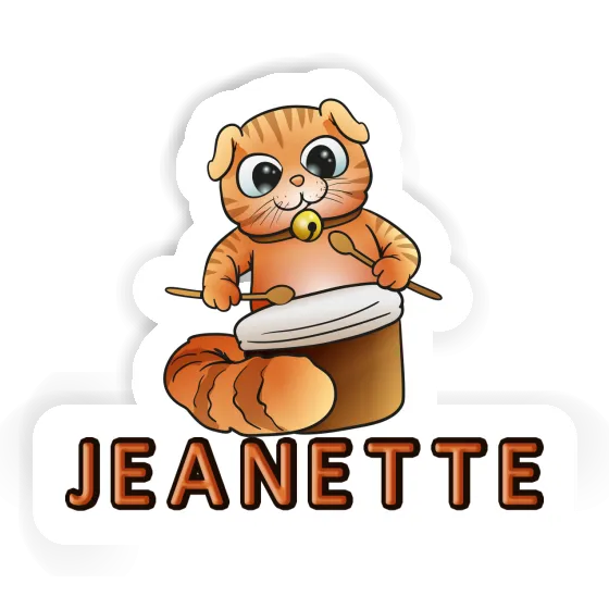 Sticker Jeanette Drummer Image