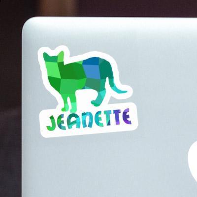 Sticker Cat Jeanette Laptop Image