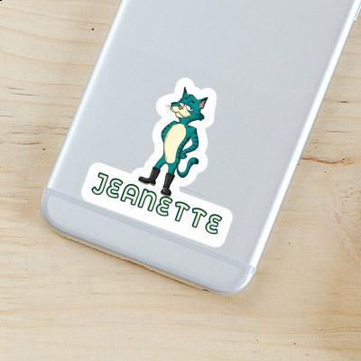 Sticker Katze Jeanette Laptop Image