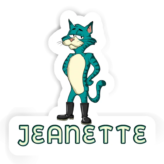 Sticker Cat Jeanette Notebook Image