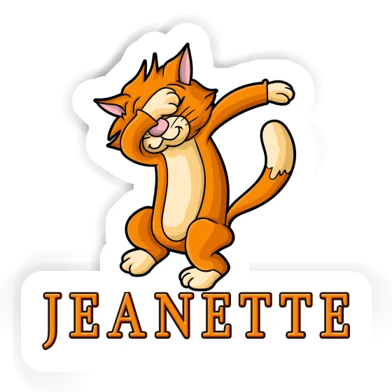 Sticker Jeanette Cat Laptop Image