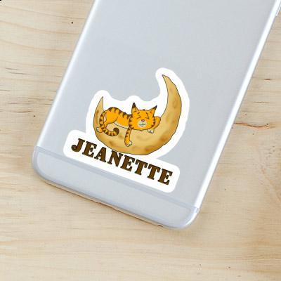 Sticker Sleeping Cat Jeanette Notebook Image