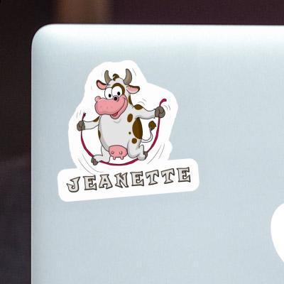 Jeanette Autocollant Vache Notebook Image