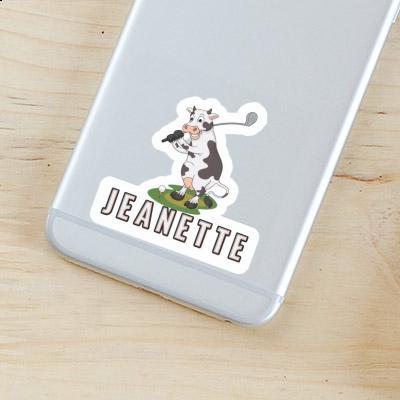 Jeanette Sticker Golf Cow Gift package Image