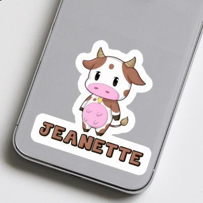 Sticker Cow Jeanette Laptop Image