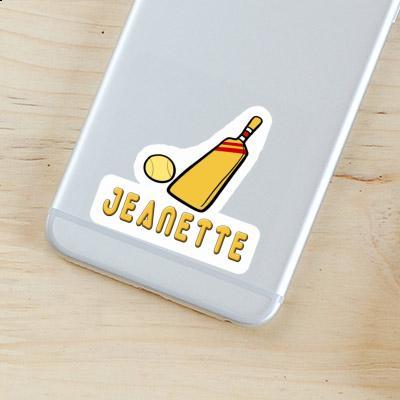 Sticker Cricket Bat Jeanette Gift package Image