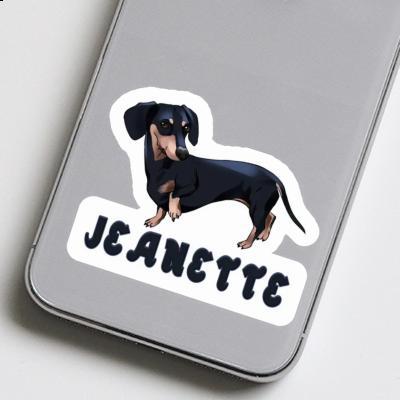 Sticker Jeanette Dachshund Notebook Image