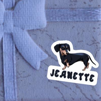 Sticker Jeanette Dachshund Image