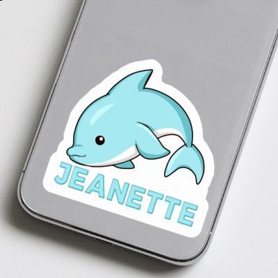 Dolphin Sticker Jeanette Laptop Image