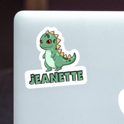 Sticker Jeanette T-Rex Laptop Image