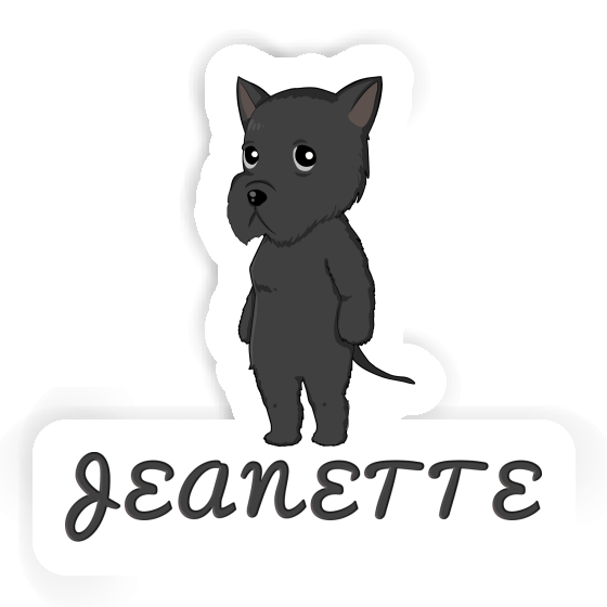 Sticker Jeanette Giant Schnauzer Notebook Image