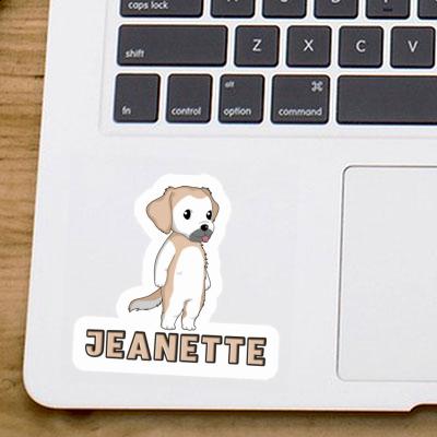 Sticker Jeanette Golden Retriever Laptop Image