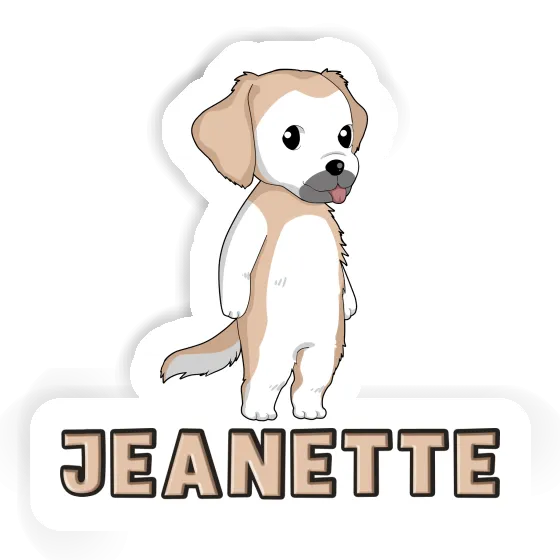 Sticker Jeanette Golden Retriever Image