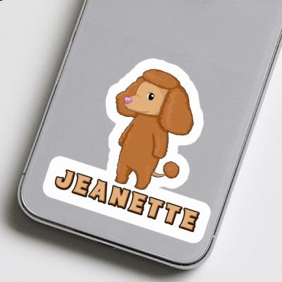 Caniche Autocollant Jeanette Laptop Image