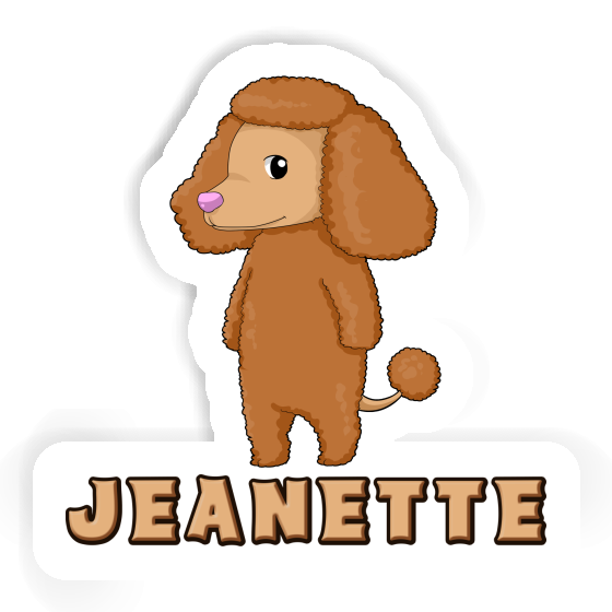 Pudel Sticker Jeanette Image