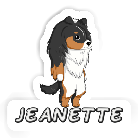 Jeanette Sticker Shetland Sheepdog Laptop Image