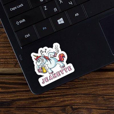 Sticker Unicorn Jeanette Laptop Image