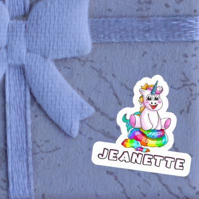 Jeanette Sticker Baby Unicorn Image