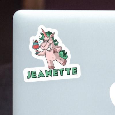 Party Unicorn Sticker Jeanette Image