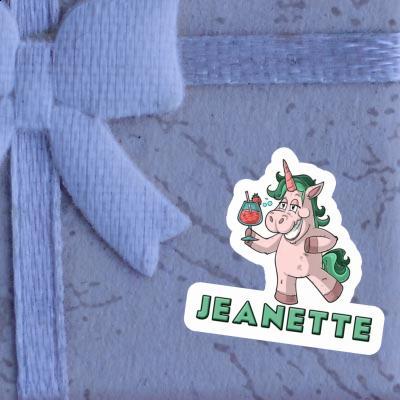 Party Unicorn Sticker Jeanette Notebook Image