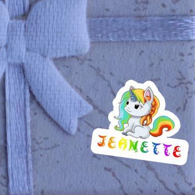 Unicorn Sticker Jeanette Laptop Image