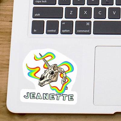 Sticker Einhorn-Totenkopf Jeanette Gift package Image