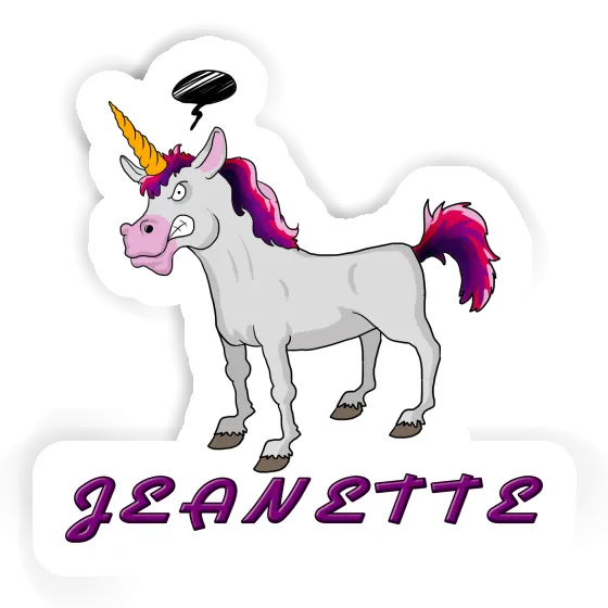 Sticker Unicorn Jeanette Image